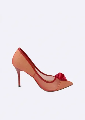 Venice Rose Mesh Pumps