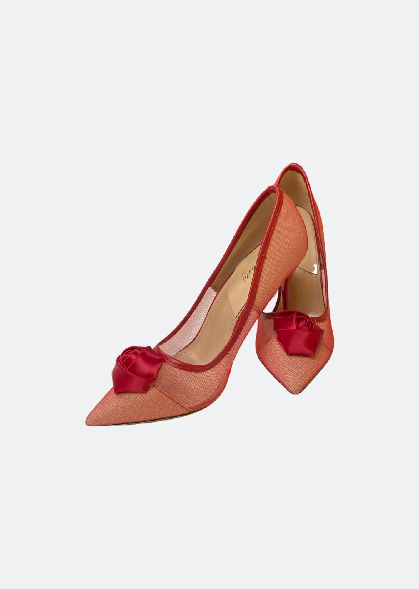 Venice Rose Mesh Pumps