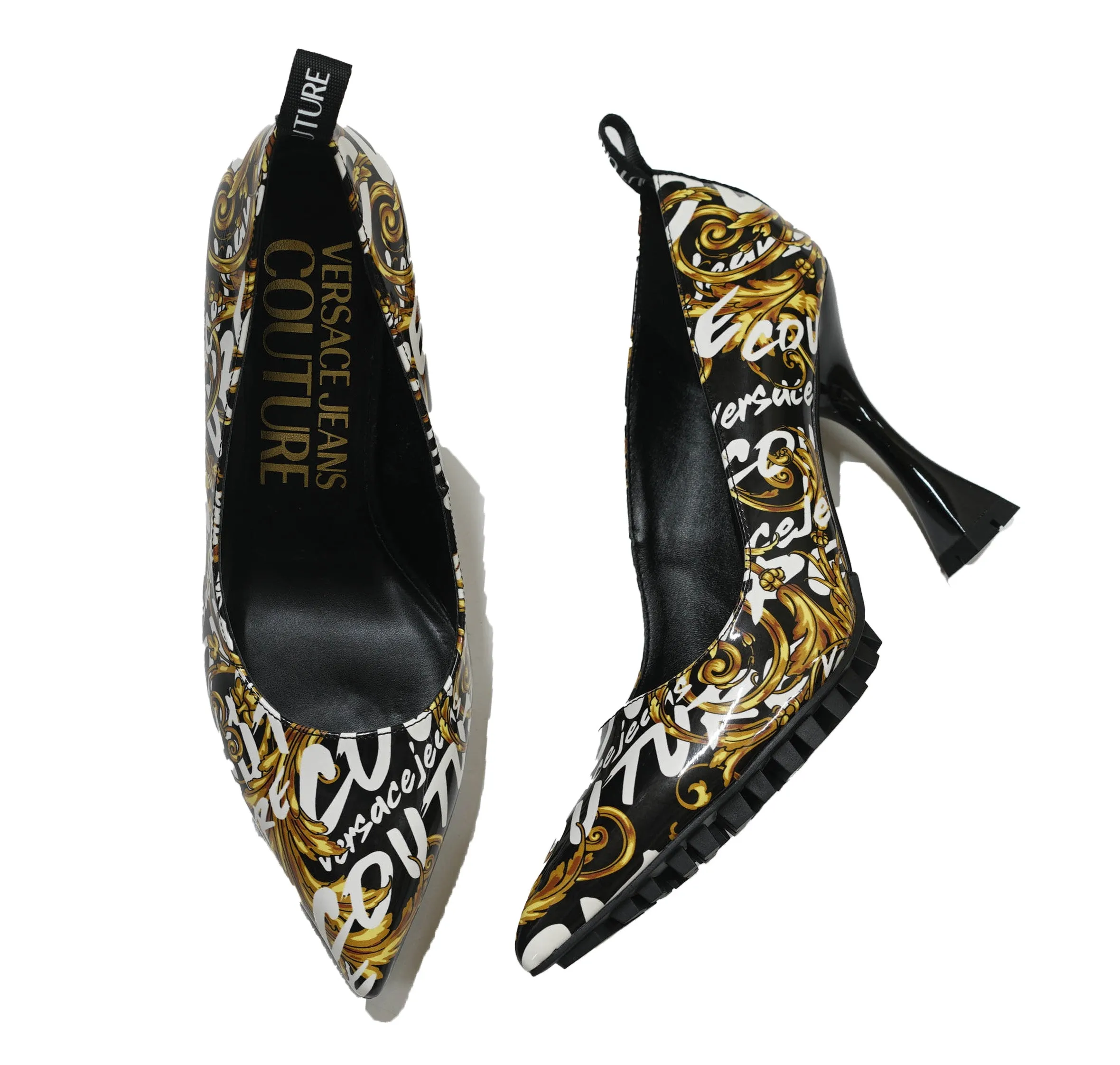 Versace Jeans Women's Gold Logo Pump 73VA3S80 - 40% OFF