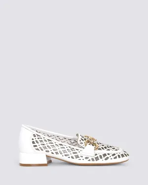 VILLIS LOAFERS WHITE LEATHER