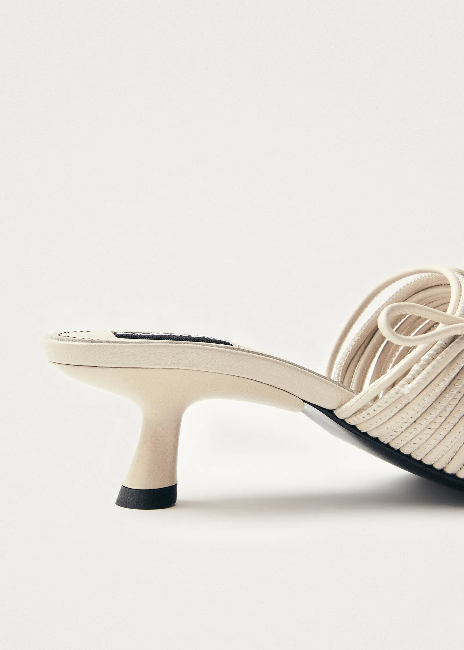 Viva White Leather Sandals