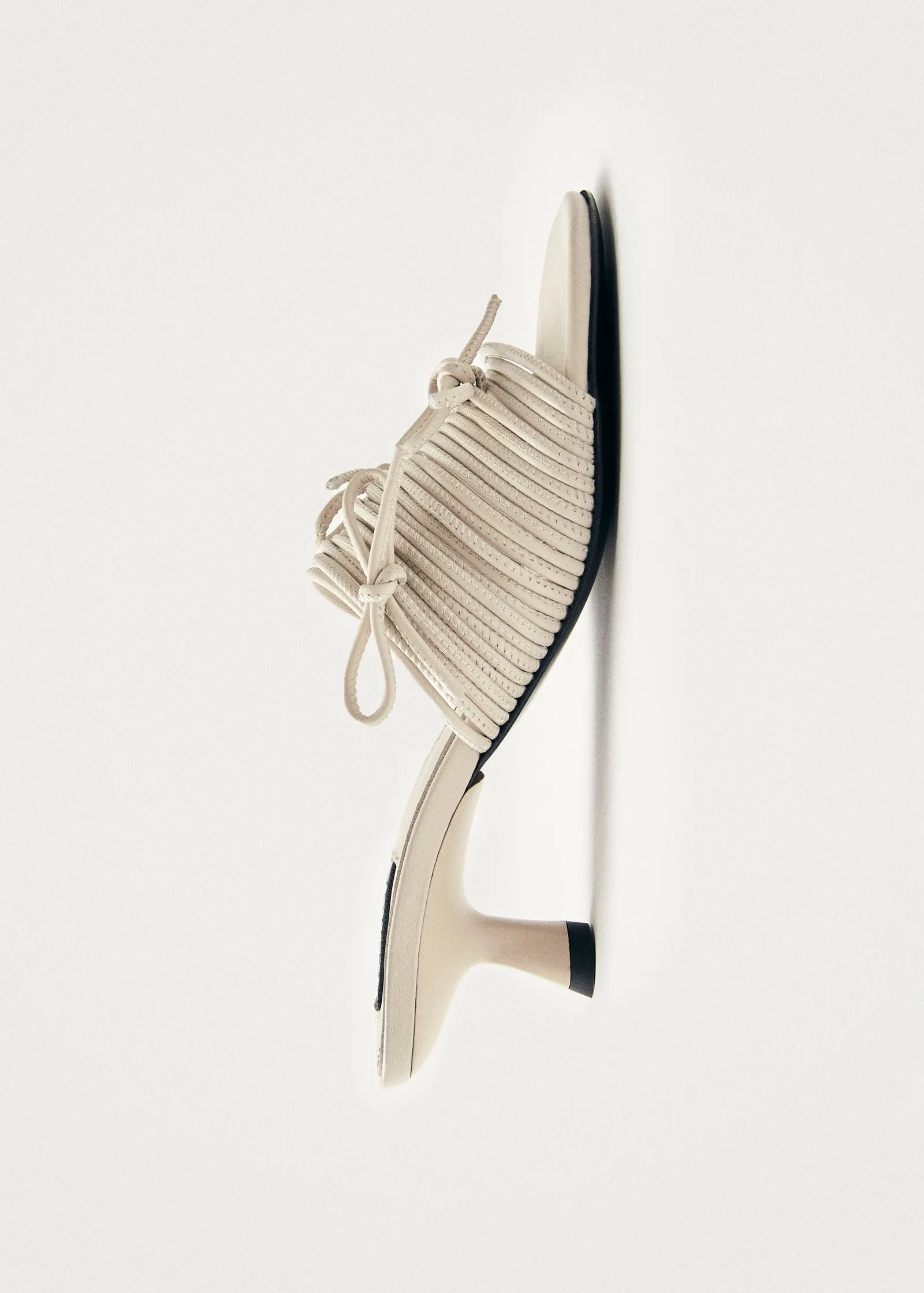 Viva White Leather Sandals