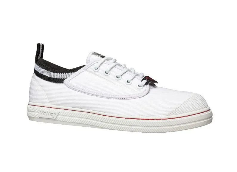 Volley Safety Steel Toe Classic Dunlop volley, White, Mens Shoe