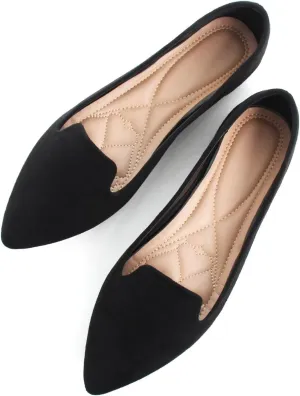WENJIAZHIZHI Women's Round Toe Ballet Flats Slip-On Loafers Flats Dress Shoes for Women Dressy Comfortable Low Heel