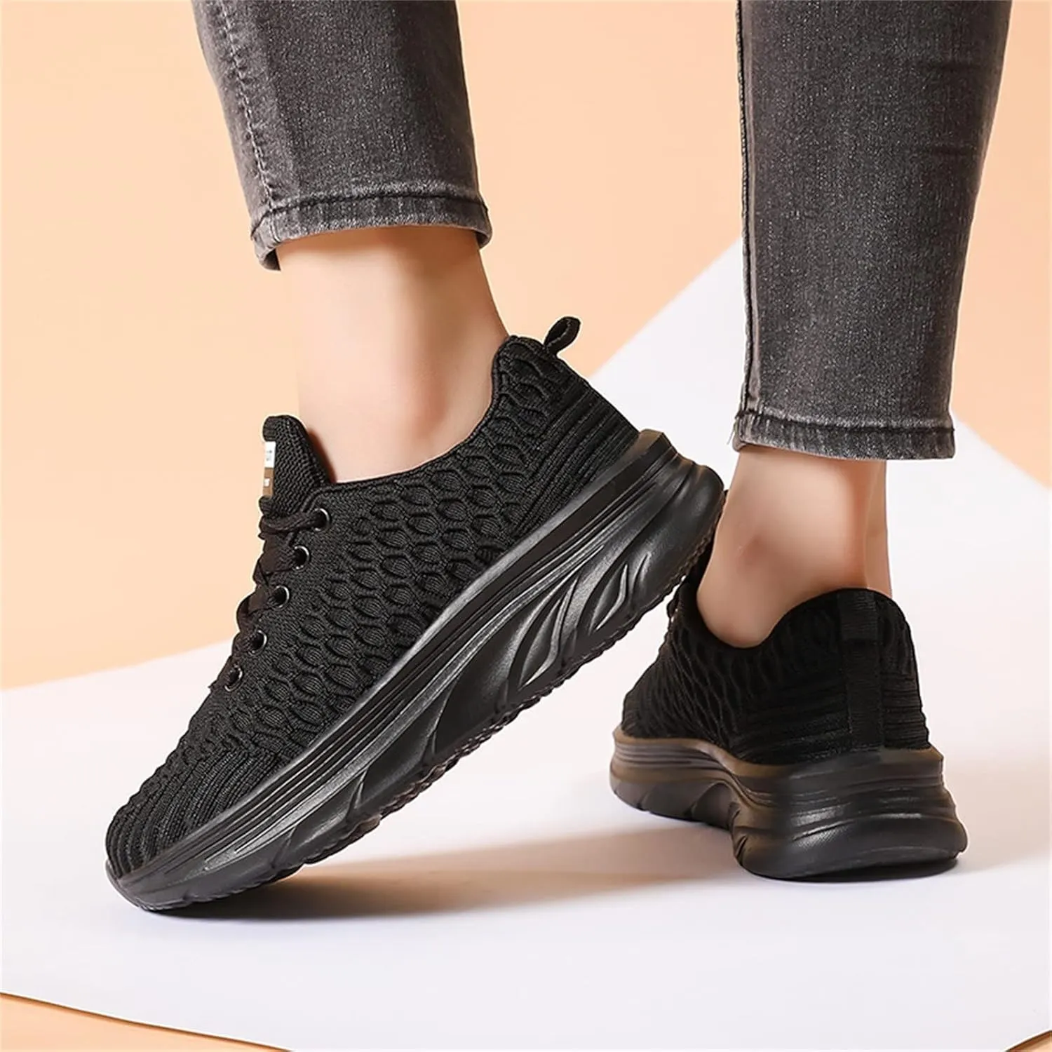 Women Canvas Slip On Sneakers Casual Walking Shoes Lightweight Flat Comfortable Elastic Non Slip Loafers