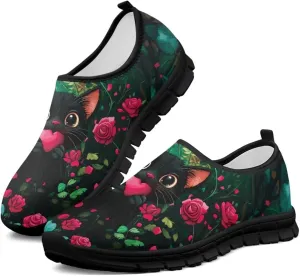 Women Fashion Art Painted Walking Sneaker Lightweight Travel Shoes