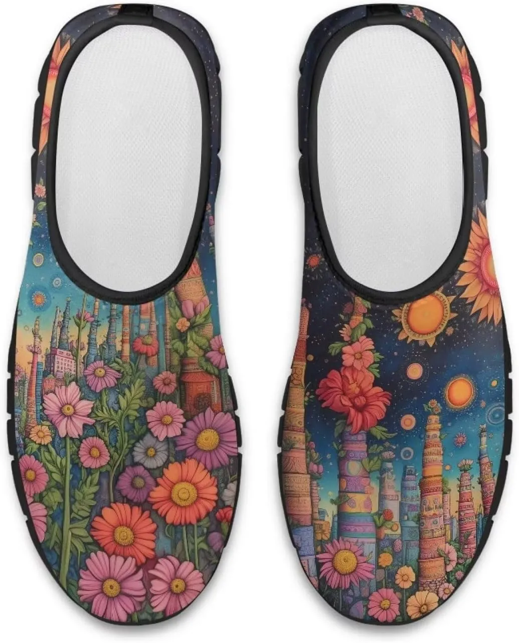 Women Fashion Art Painted Walking Sneaker Lightweight Travel Shoes