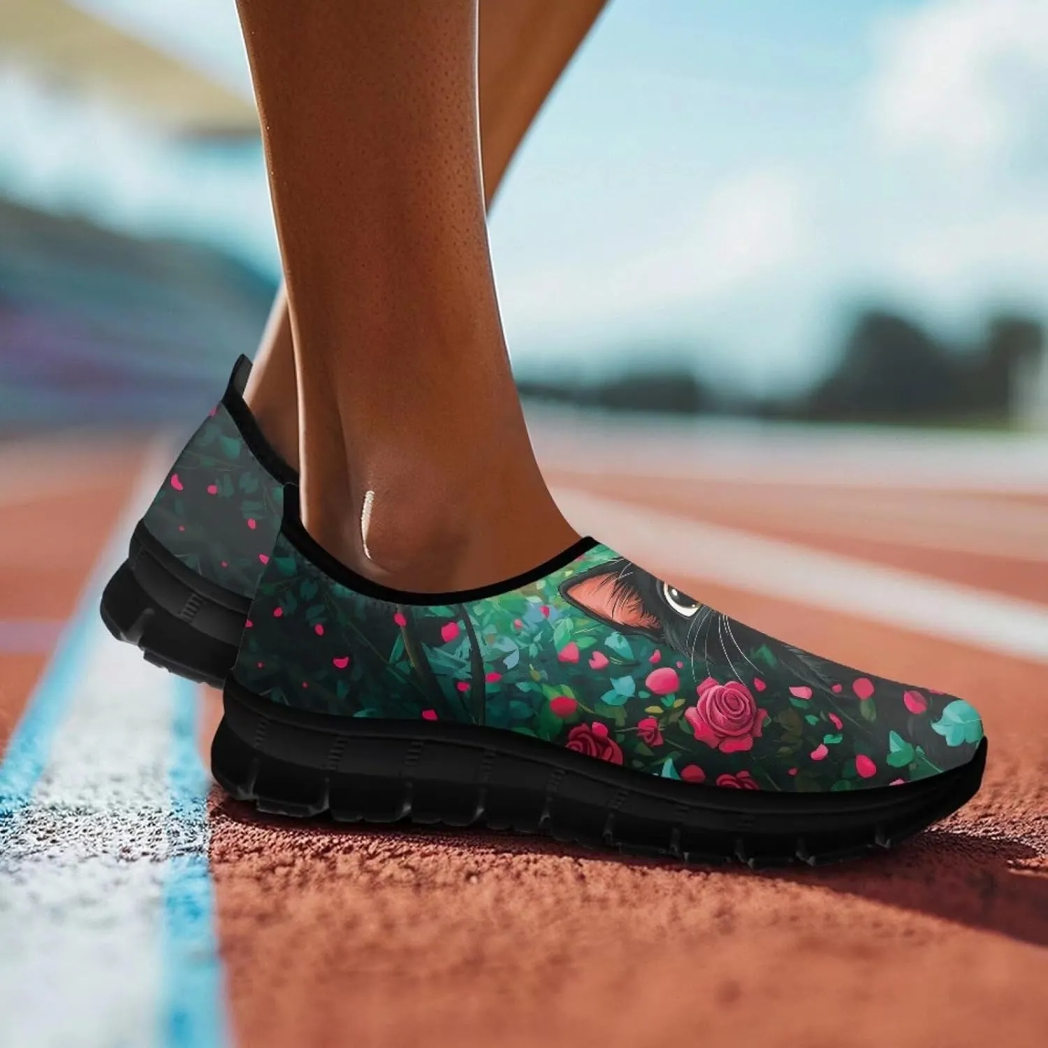 Women Fashion Art Painted Walking Sneaker Lightweight Travel Shoes