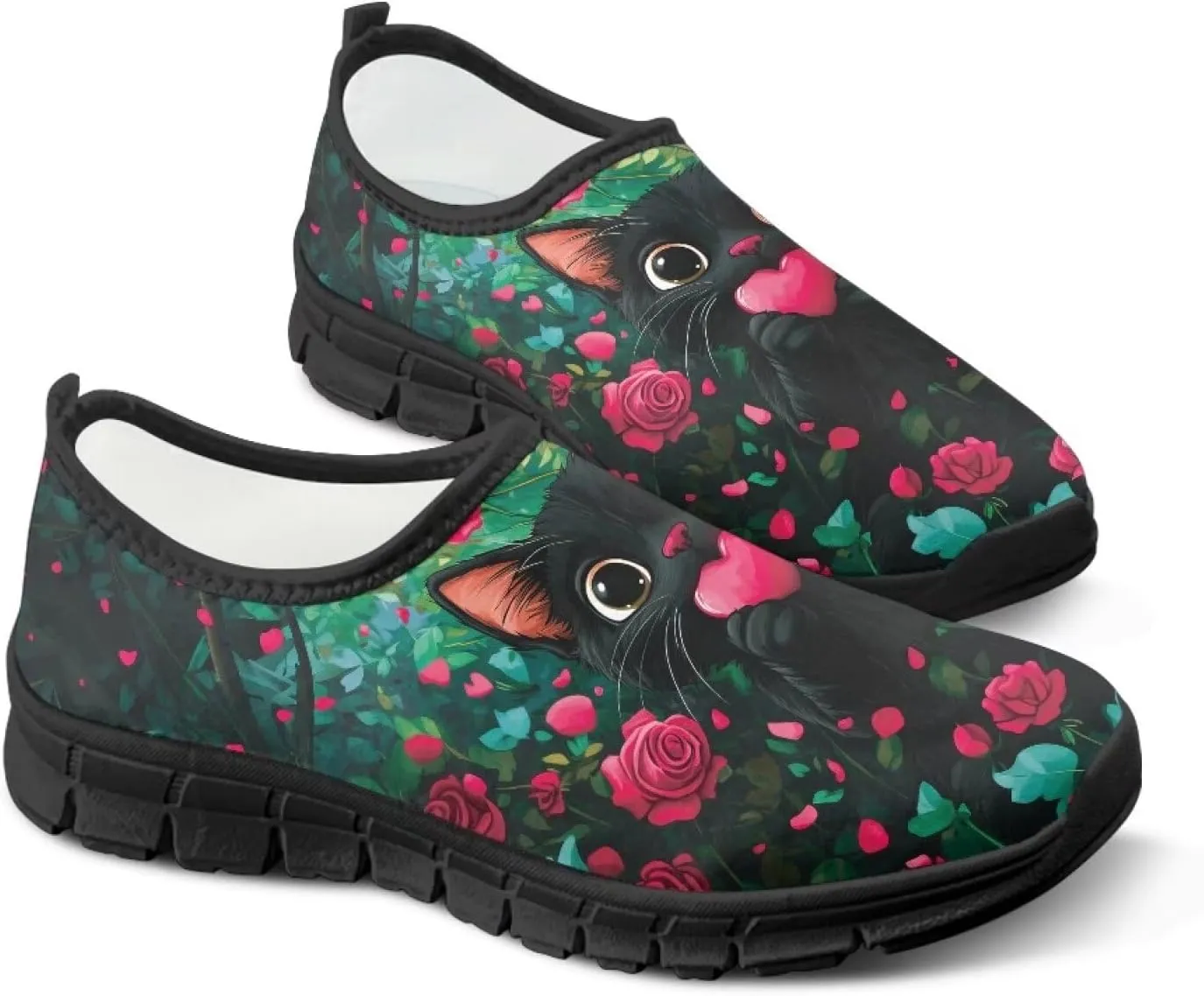 Women Fashion Art Painted Walking Sneaker Lightweight Travel Shoes