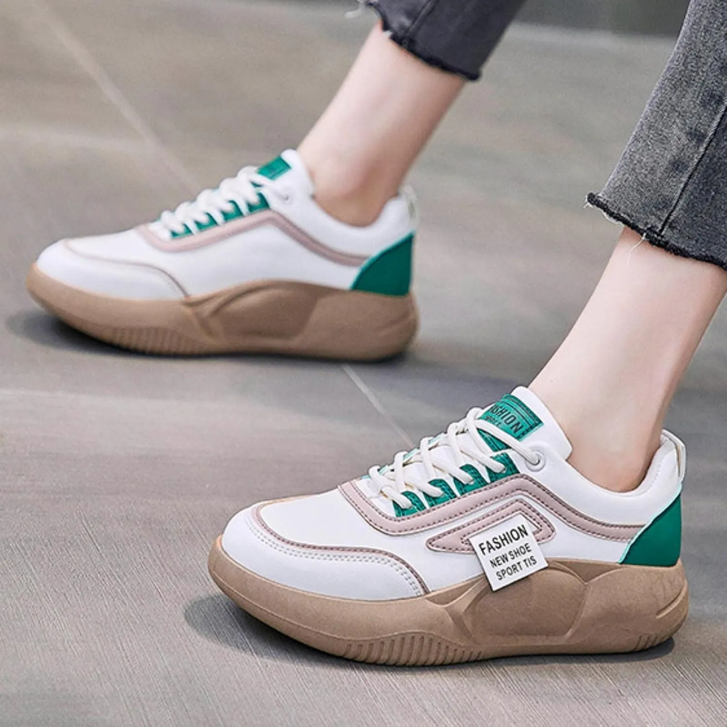 Women Fashion Casual Sneakers Canvas Lace-Up Loafers Lightweight Ladies Shoes Flat Soft Soled Comfortable Shoes Lightweight Breathable Non Slip Comfort Wide Feet arch climbing Slip F72-Black