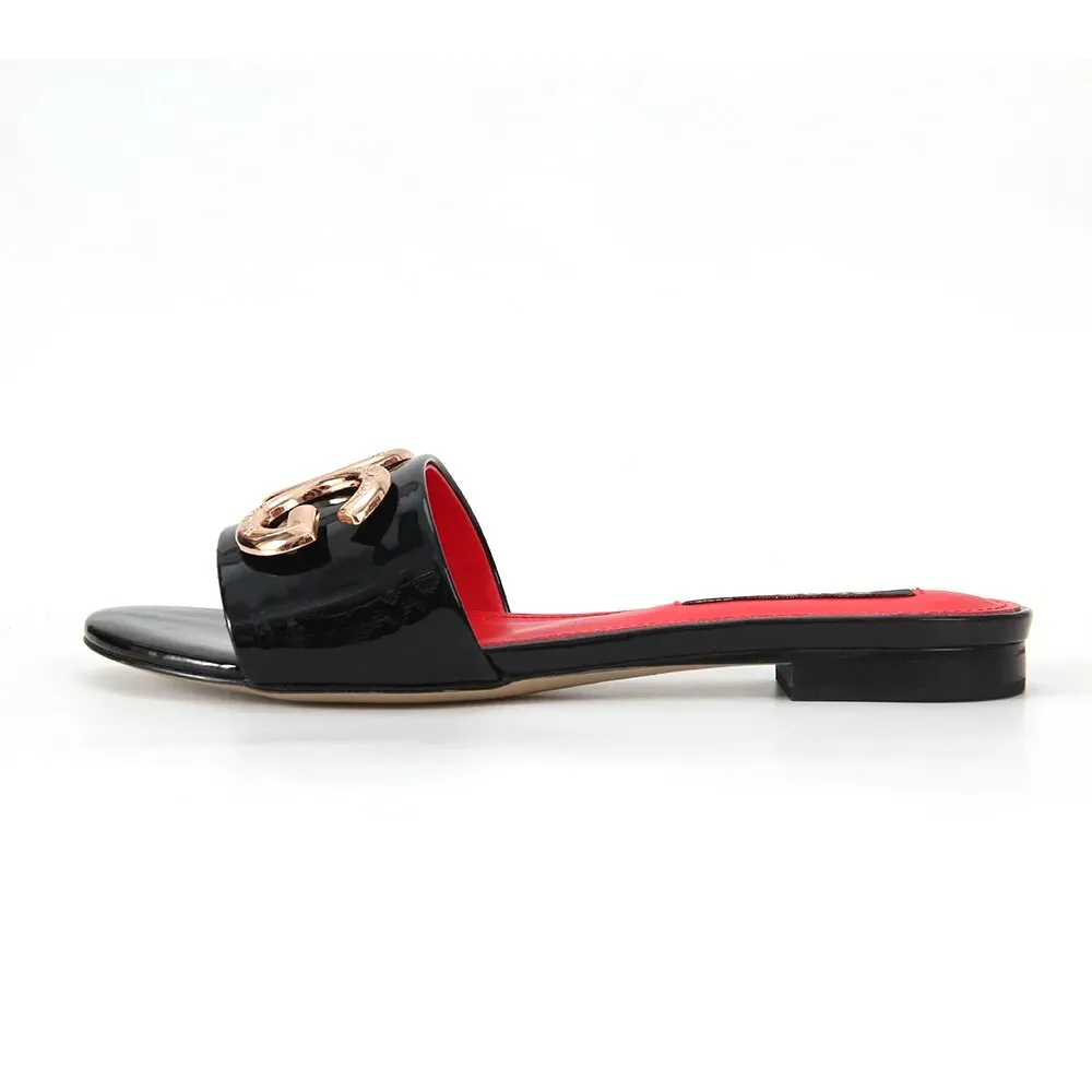 Women Flat Slides Mule Shoe