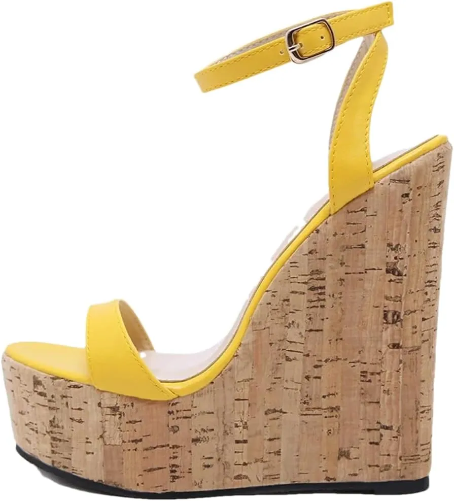 Women Platform Wedges Sandals Street Style High Heels Buckle Strap Female Summer Shoes