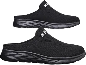 Women's Backless Slip on Mesh Sneakers Shoes Womens Running Shoes Casual Business Casual Shoes Black Platform Sneaker Red Tennis Shoe White Loafers