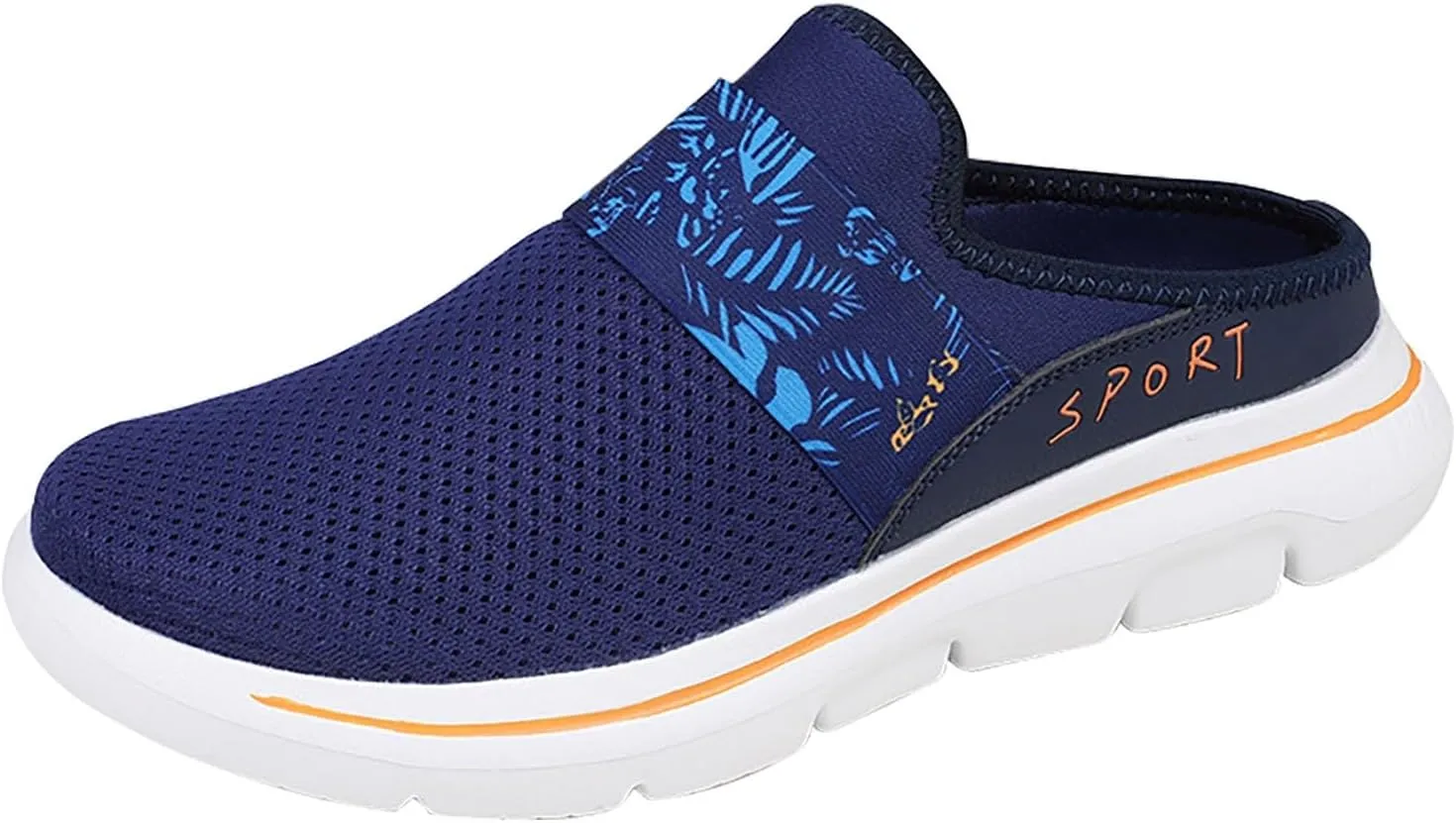 Women's Backless Slip on Mesh Sneakers Shoes Womens Running Shoes Wide Shoes Dressy Casual Men's Fashion Sneakers Steel Toe Tennis Shoe Loafers Shoe