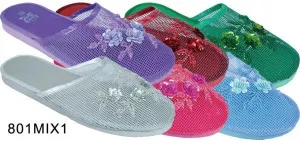 women's beaded mesh slipper size 6-11(mix 1b) Case of 96