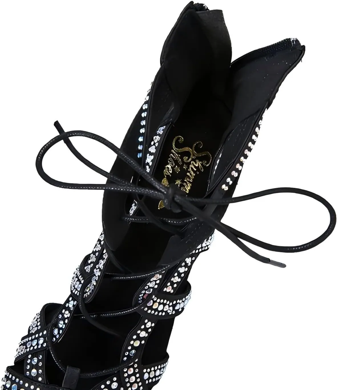 Women's Dance Shoes, Ballroom Dance Shoes for Women, Latin Ballroom Dance Ankle Boots, Practice Performance Dance Shoes