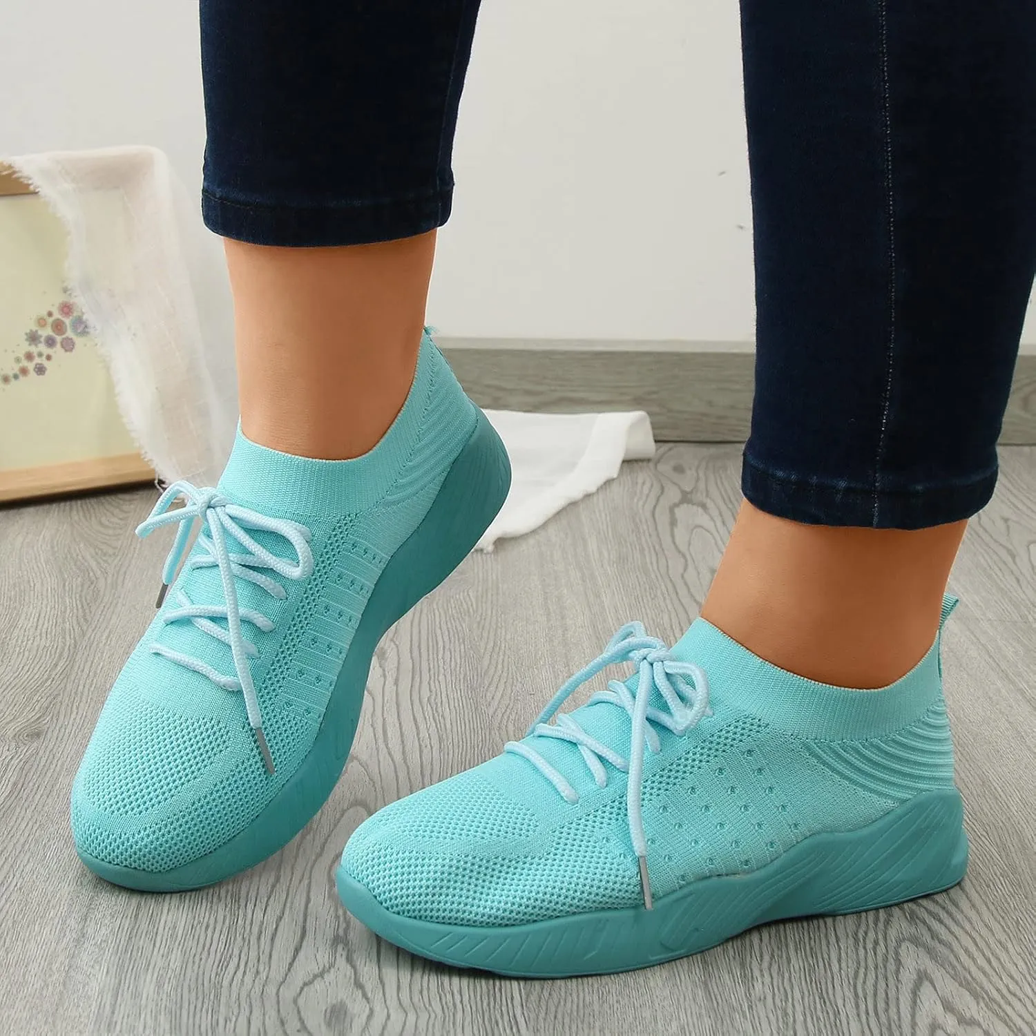 Women's Fashion Sneaker Non Slip Work Wide Comfortable Slip Resistant Work Shoes Women's Business Casual Shoes Women's Shoes Loafers No Lace Sneakers Men