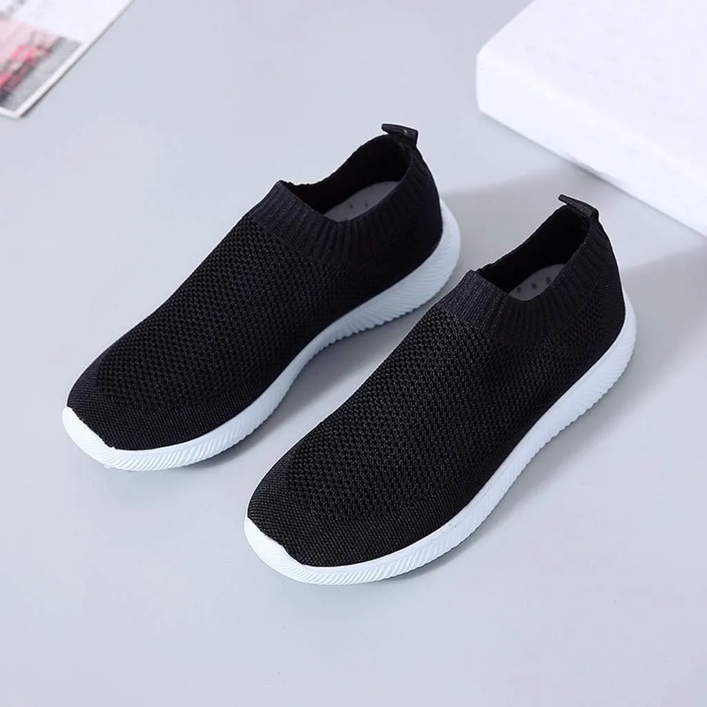 Women's Fashion Sneaker Womens Walking Shoes Slip On Fashion Womens Business Casual Shoes Sneaker Loafers Women Shoes White Leather Sneakers for Women