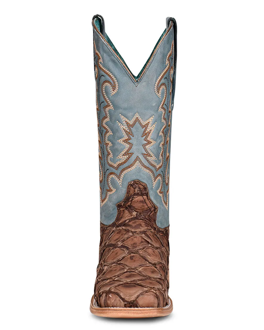 Women's Fish Embroidery Western Boots