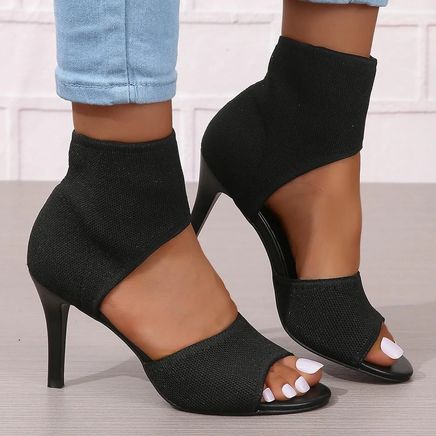 Women's Heels Pumps Toe Heels for Women Sexy 3 Inches Stiletto High for Women Dressy Slip On Comfortable Wide