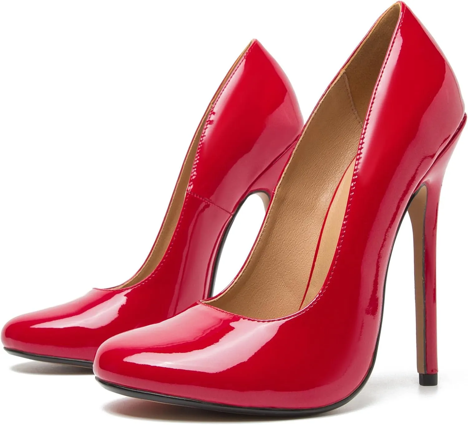 Women's High Heels,5.5 Inch Pumps Pointy Round Toe Stiletto High Heels Casual Office Evening Party Shoes