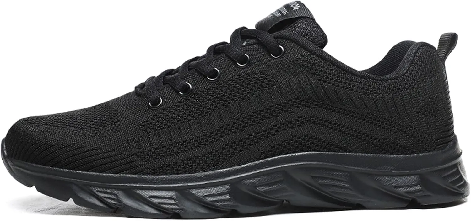 Women's Lace Up Road Running Shoes Wide Athletic Tennis Tennis Shoes Men Lightweight Business Casual Shoes White Sneakers Waterproof Tennis Shoe Cross Trainer Shoe