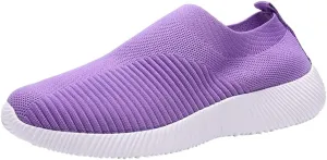 Womens Ladies Walking Running Shoes Slip On Lightweight Mens Casual Shoes Lether Ladies Casual Shoes White Platform Sneakers Steel Toe Tennis Shoe Cross Trainer Shoe