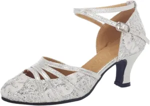 Women's Latin Dance Shoes Tango Pole Ballroom Dance Shoes Modern Dance Shoes High Heels 5.5/7.5 Cm