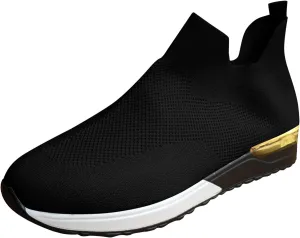 Women's Loafer Flat Platform Sneakers for Women Black Shoes for Women Dressy Loafers for Women Casual Platform Loafers for Women Wide Men's Sneakers