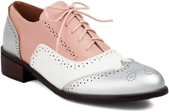 Women's Oxfords Brogue Low Heel Shoes