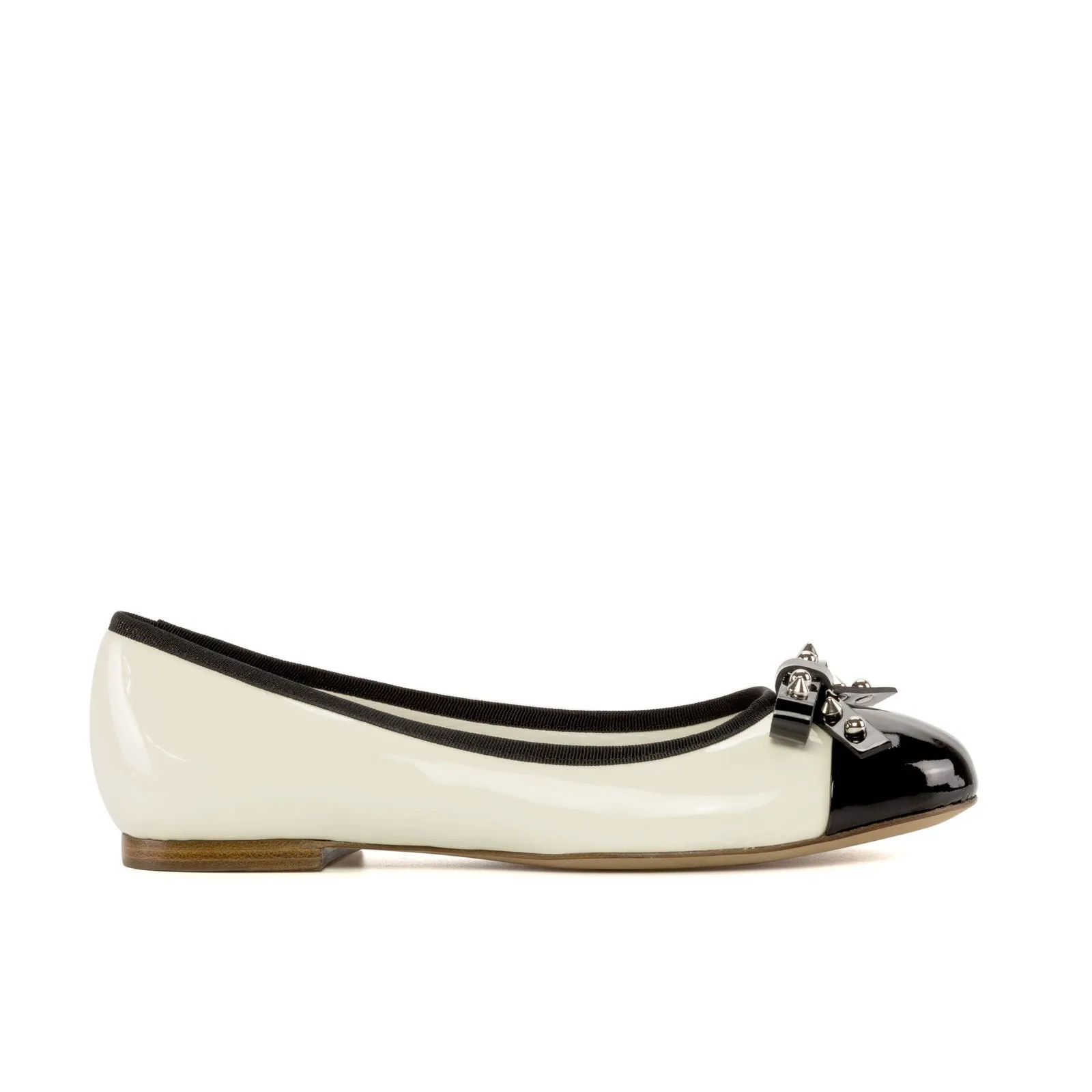 Women's Padua Flat Leather Shoes Wide Plus Size Luxury Black Greece Marble 5281