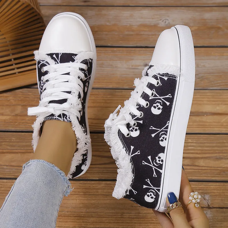 Women’s Patterned Canvas Sneakers