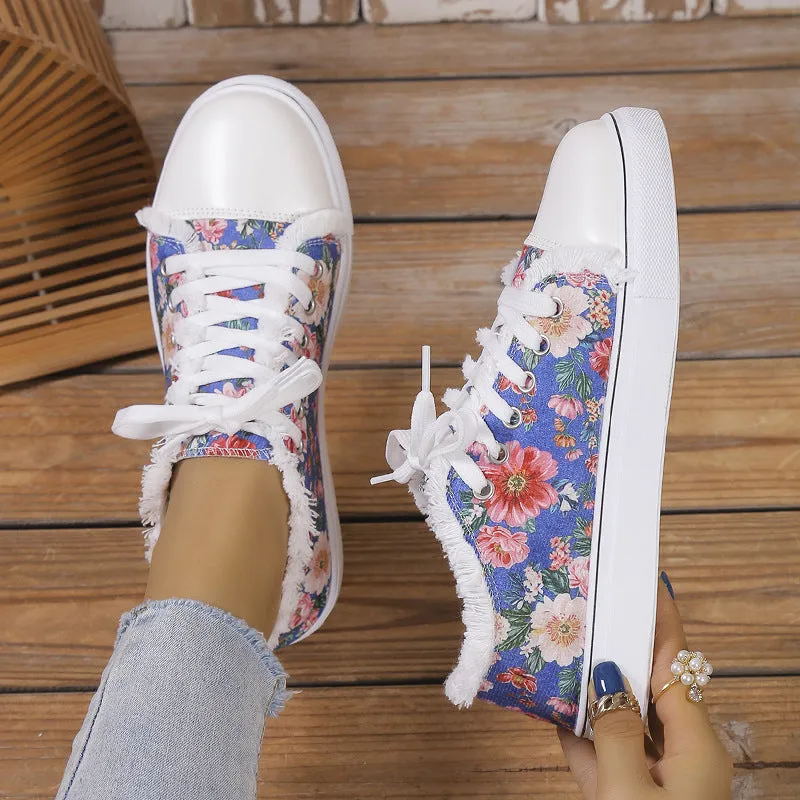 Women’s Patterned Canvas Sneakers