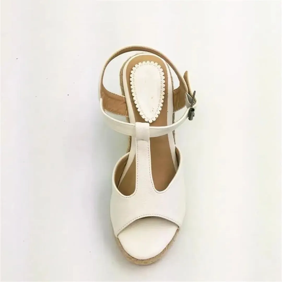 Womens Platform Wedge Sandals High Heels Open Toe Wedges Espadrilles Heels Summer Shoes