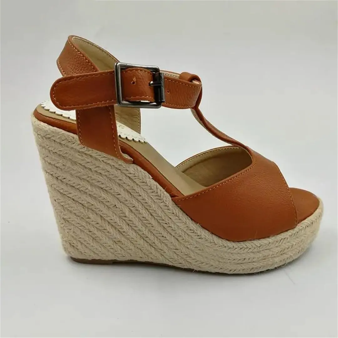Womens Platform Wedge Sandals High Heels Open Toe Wedges Espadrilles Heels Summer Shoes