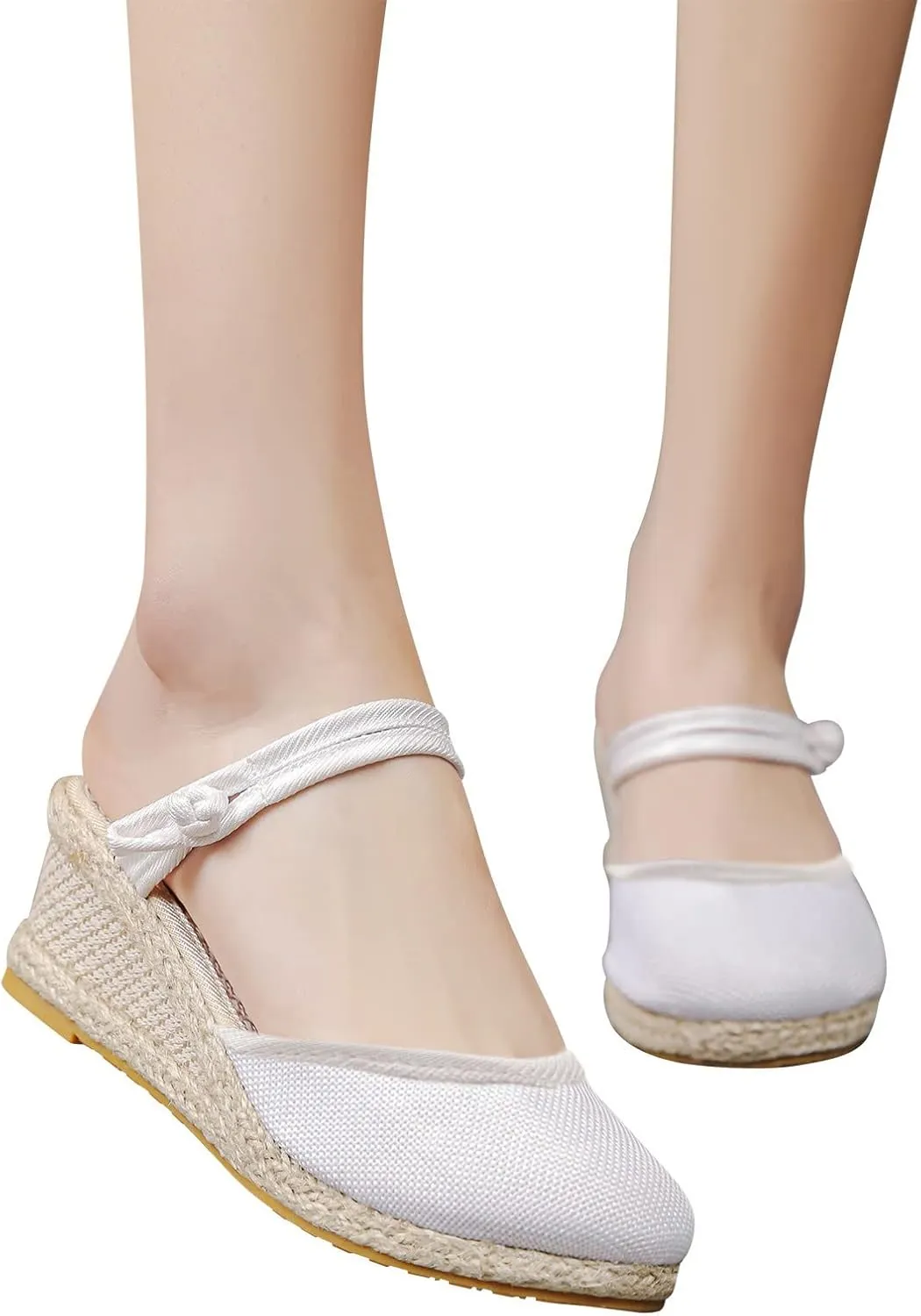 Women's Platform Wedge Sandals Slip on Wedge Sandal Comfortable Wedge Shoes Vacation Sandals for Women