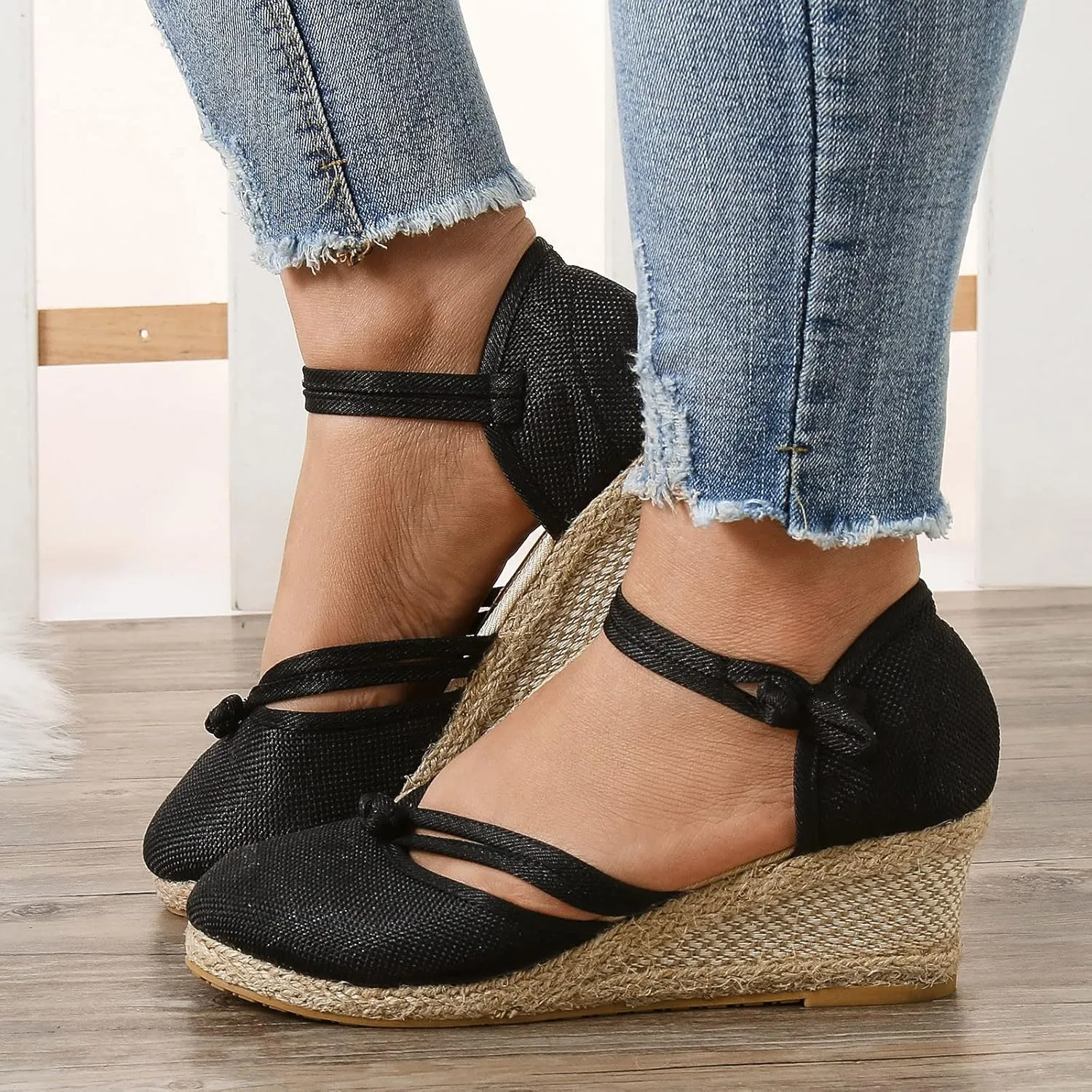 Women's Platform Wedge Sandals Summer Low Wedges Womens Comfortable Open Toe Sandal Dress Sandals for Women