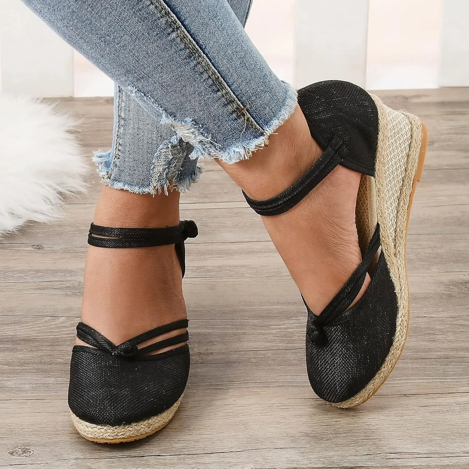 Women's Platform Wedge Sandals Summer Low Wedges Womens Comfortable Open Toe Sandal Dress Sandals for Women