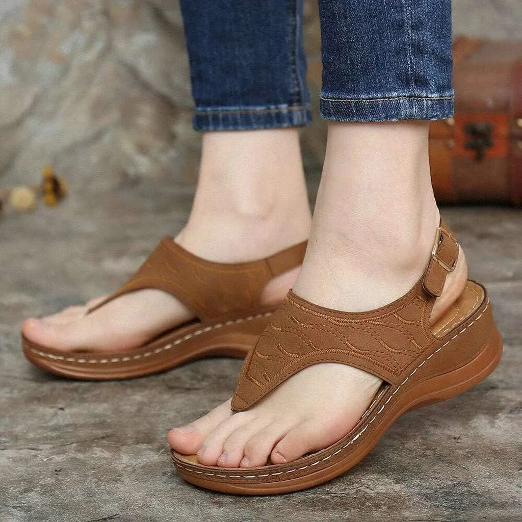 Womens Recovery Sandals Orthopedic with Arch Support Adjustable Straps Comfortable Walking Shoes Thick Cushion Summer Beach Casual Outdoor Plantar Fasciitis Relief