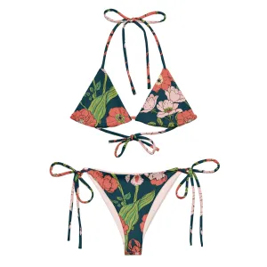 Women's Recycled String Bikini, Seychelles Floral