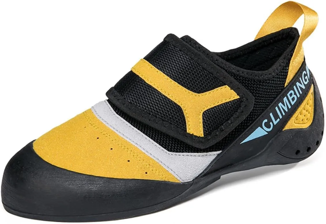 Women's Rock Climbing Shoes Breathable Ladies Kids Indoor Climbing Trainers Non Slip Wall Bouldering Sneakers for Gym Sports