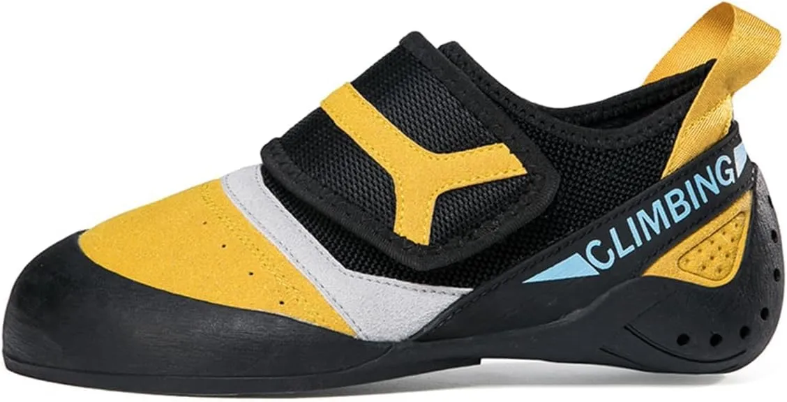 Women's Rock Climbing Shoes Breathable Ladies Kids Indoor Climbing Trainers Non Slip Wall Bouldering Sneakers for Gym Sports