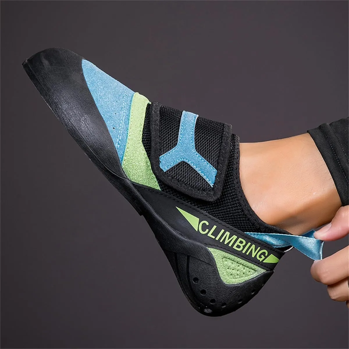 Women's Rock Climbing Shoes Breathable Ladies Kids Indoor Climbing Trainers Non Slip Wall Bouldering Sneakers for Gym Sports