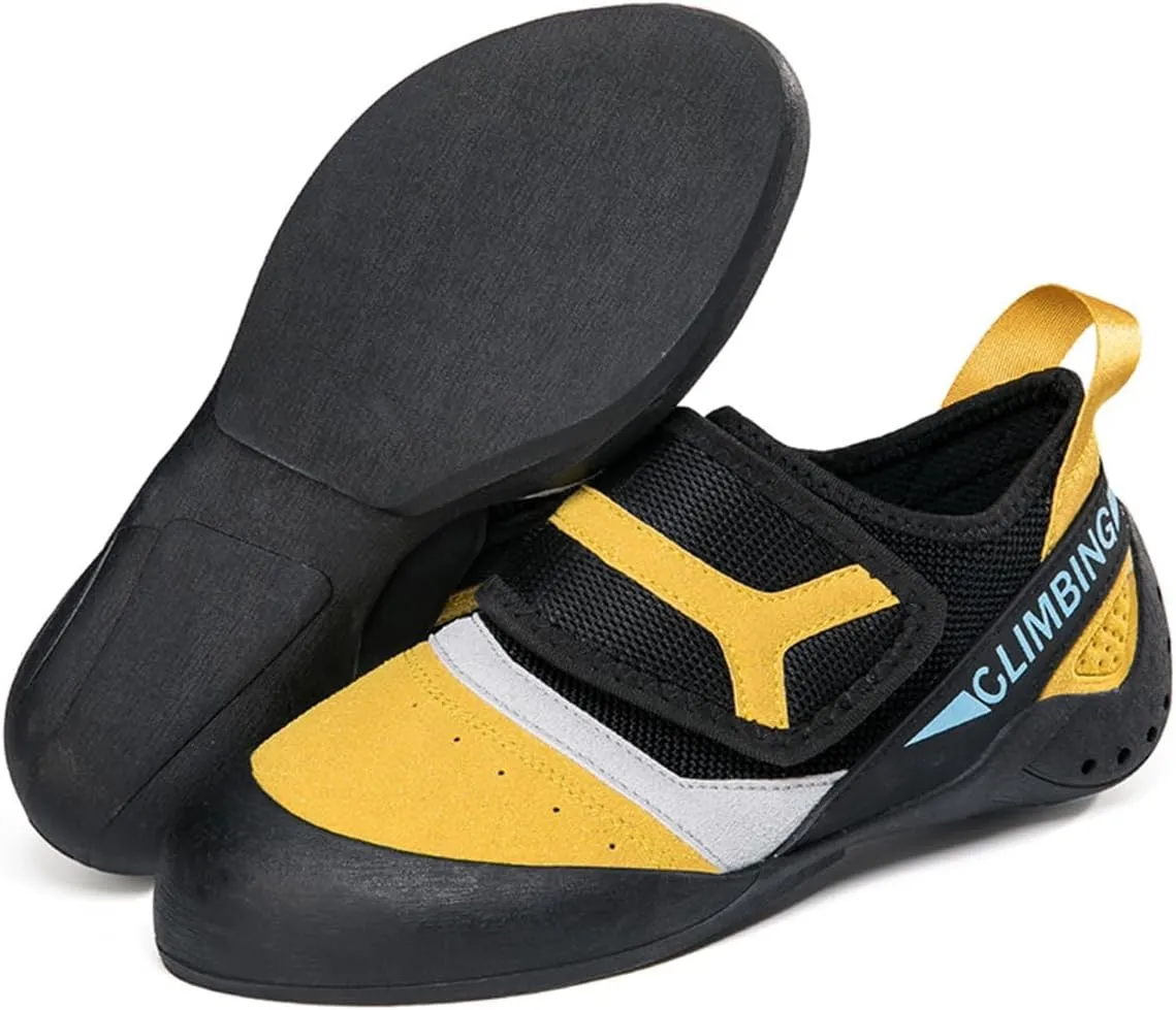 Women's Rock Climbing Shoes Breathable Ladies Kids Indoor Climbing Trainers Non Slip Wall Bouldering Sneakers for Gym Sports