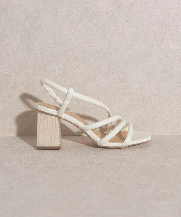 Womens Shoes Ashley Wooden Heel Sandals