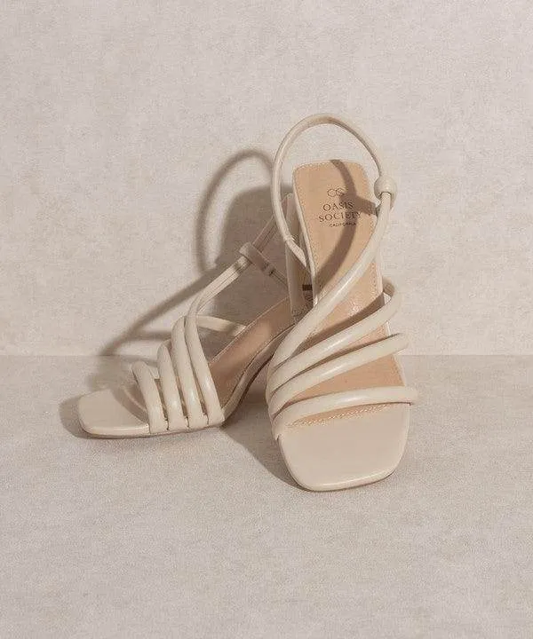 Womens Shoes Ashley Wooden Heel Sandals