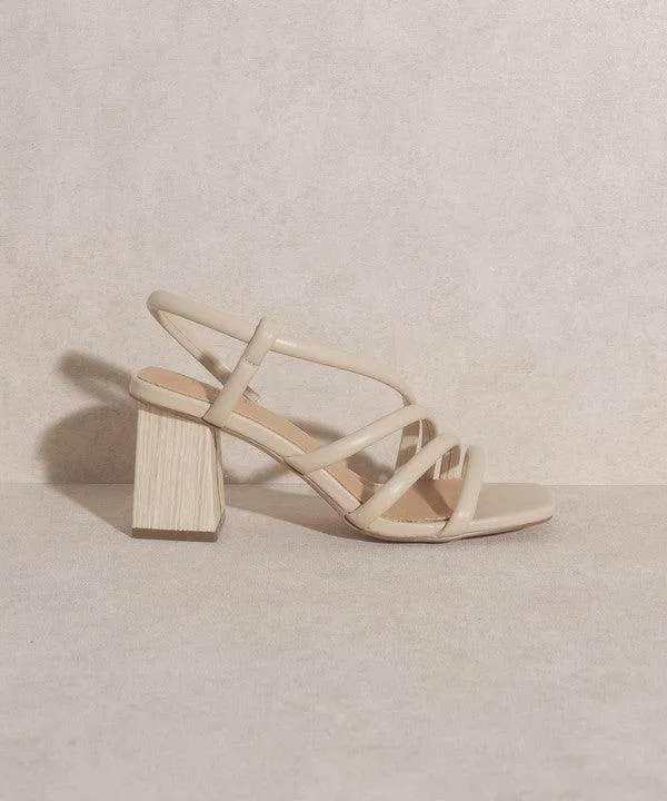 Womens Shoes Ashley Wooden Heel Sandals