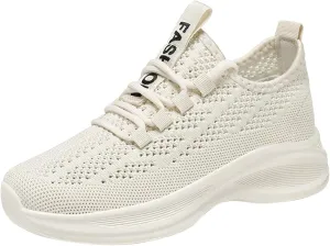 Womens Slip On Sneakers Comfortable Walking Shoes Women Walking Tennis Shoes Lace-Up Comfortable Casual Sneakers