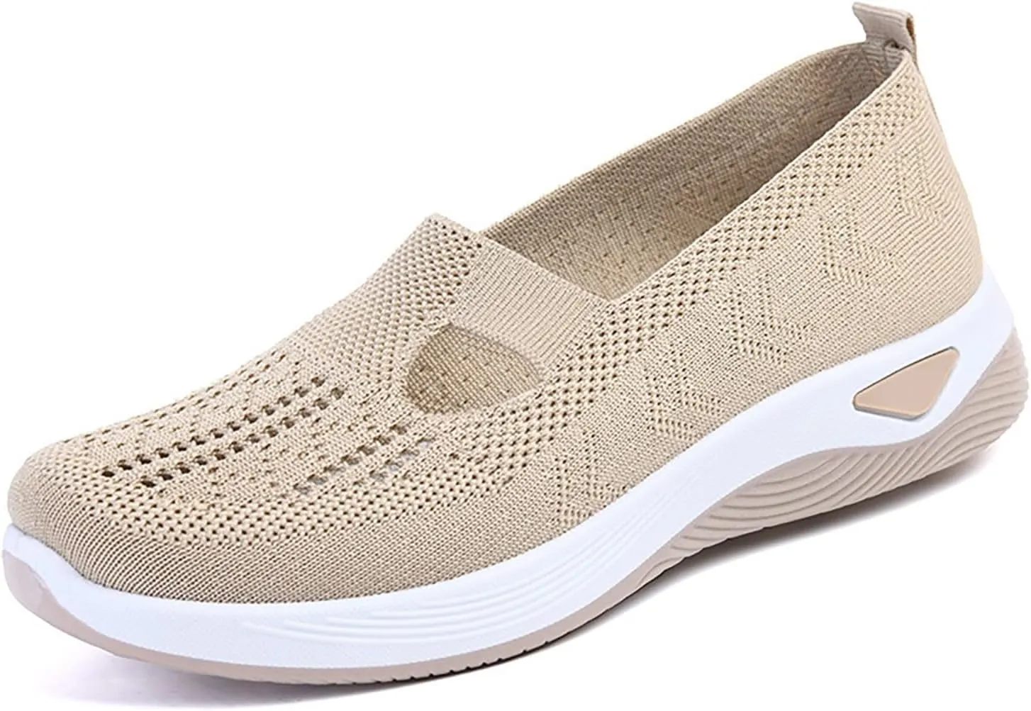 Women's Slip on Sneakers Shoes Woven Orthopedic Non Slip Work Shoes Women Arch Support Business Casual Shoes Dress Sneakers Waterproof Tennis Shoe Loafers Shoe