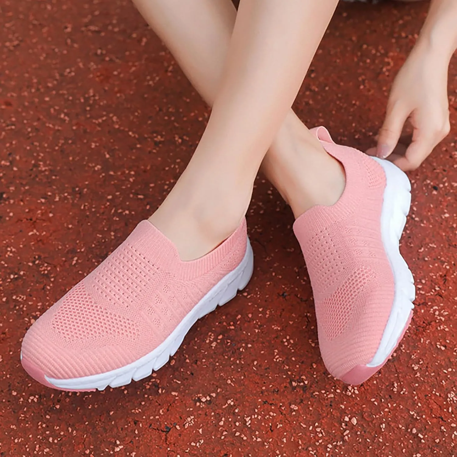 Womens Slip On Walking Shoes Non Slip Running Shoes Mens Casual Shoes High Top Business Casual Shoes Shoes Sneakers Red Tennis Shoe Trainers Shoe